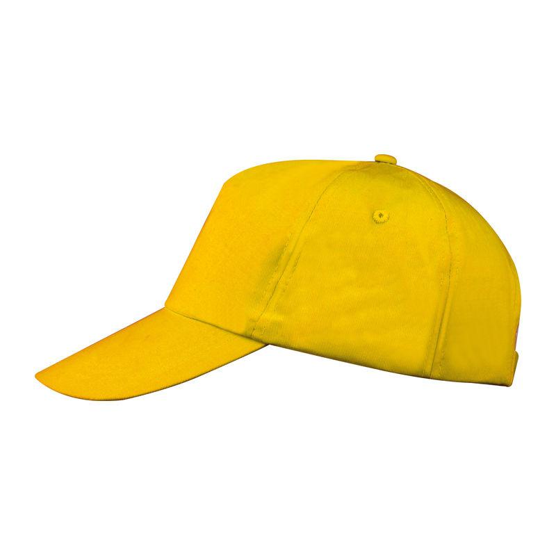 Șapcă baseball cu 5 panele Galben Marime universala
