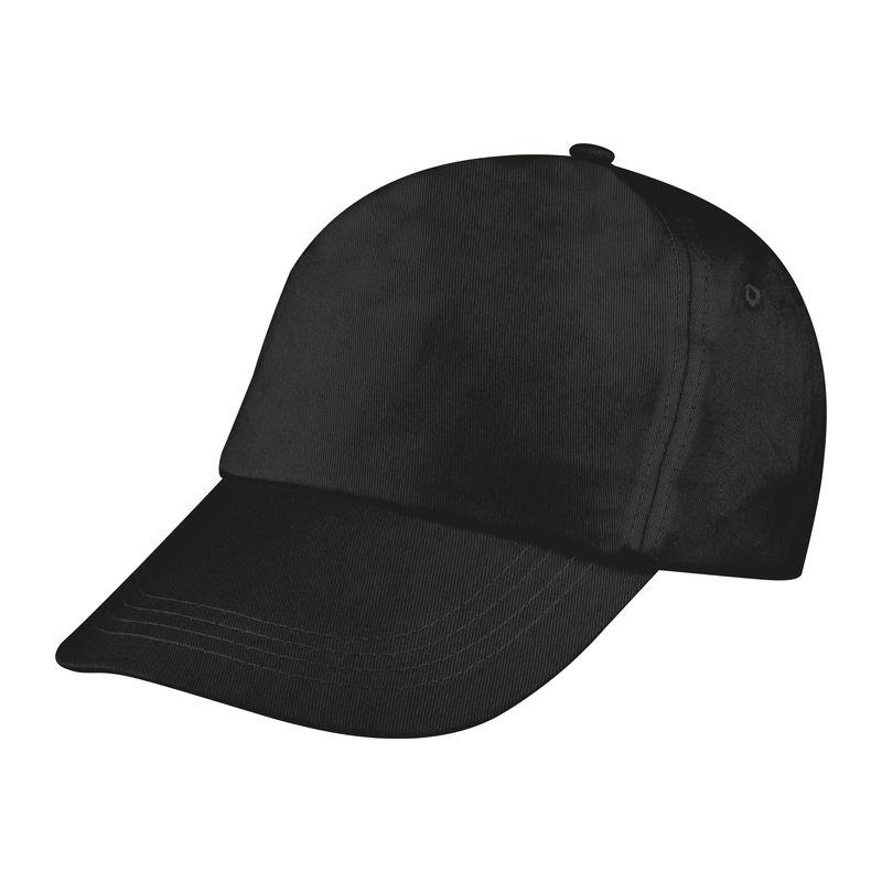 Șapcă baseball cu 5 panele Negru