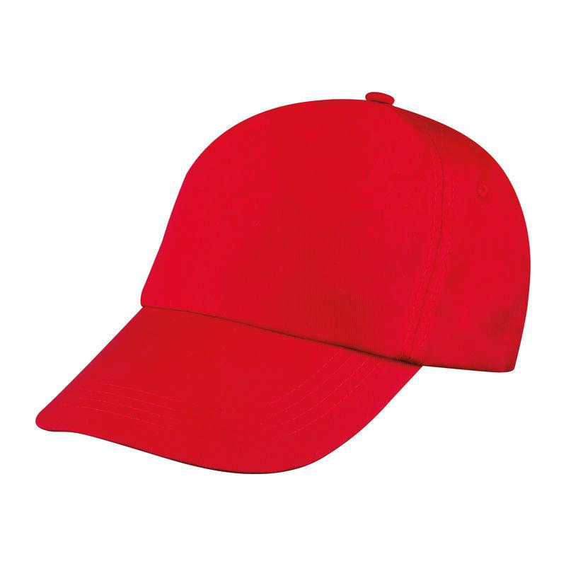 Șapcă baseball cu 5 panele Roșu