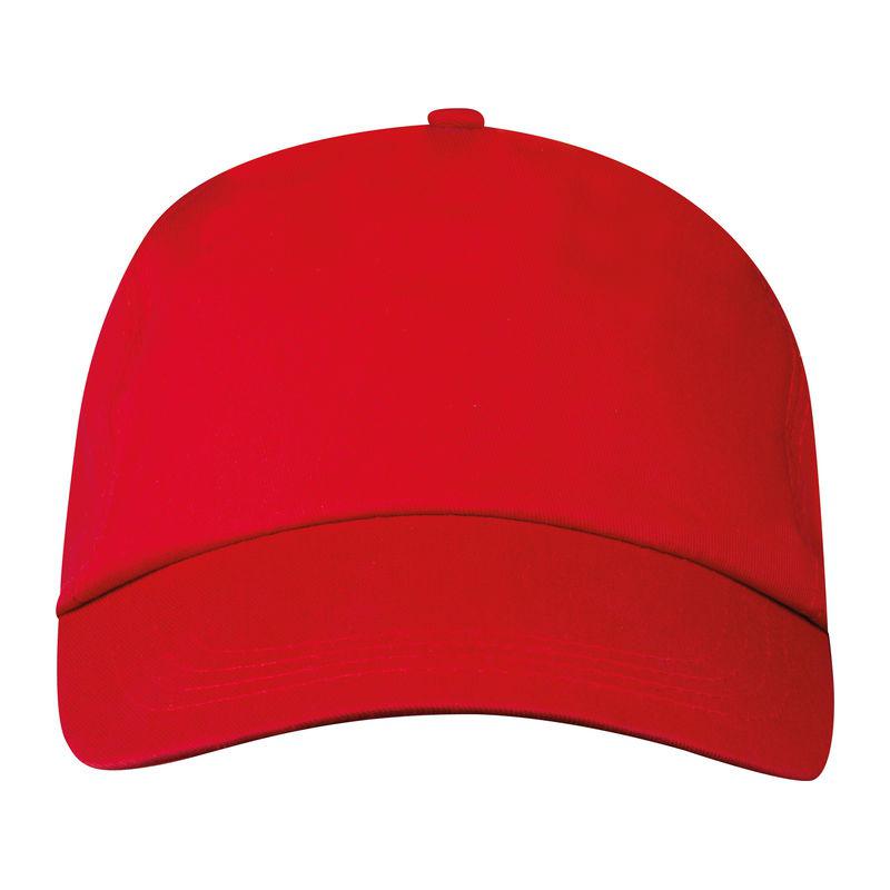 Șapcă baseball cu 5 panele Roșu Marime universala