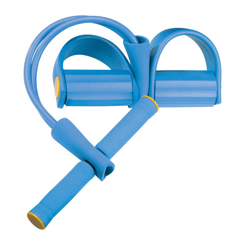 Extensor elastic multifuncțional cu suport pentru picior Light Blue