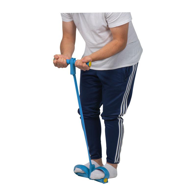 Extensor elastic multifuncțional cu suport pentru picior Light Blue