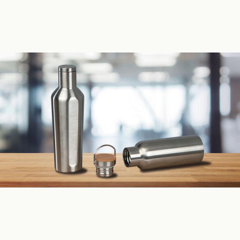 Sticlă de băut din oțel inoxidabil Gri