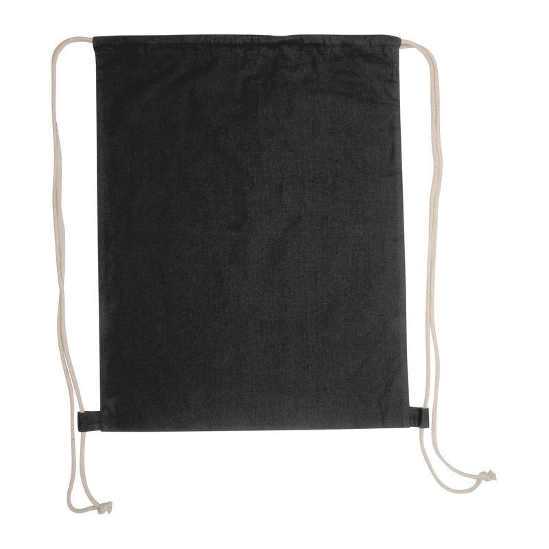 Rucsac sport din bumbac ecologic Negru