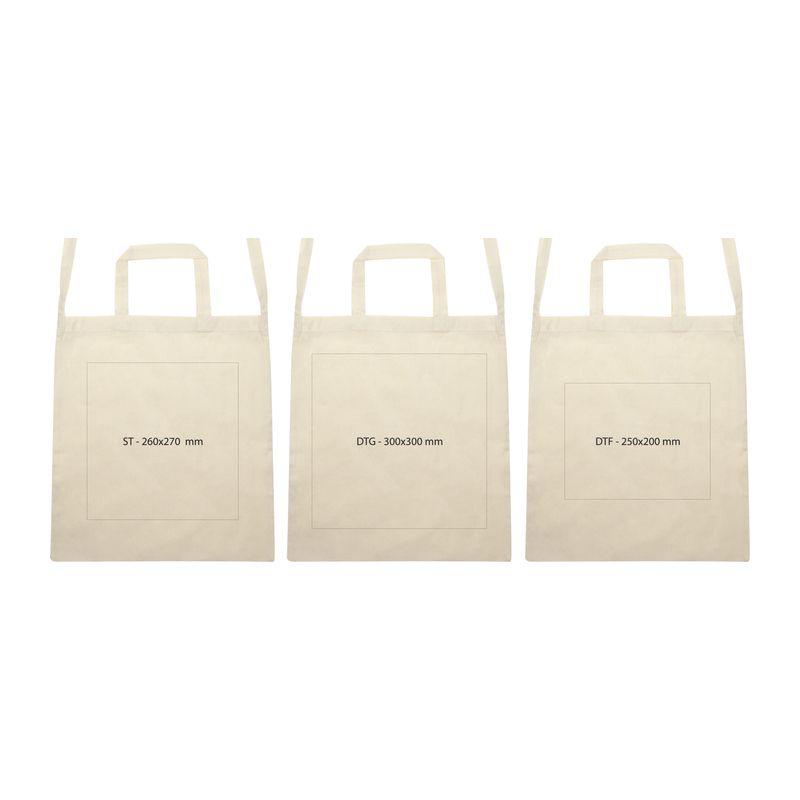 Sacoșă cu 3 mânere, 140 gr Alb