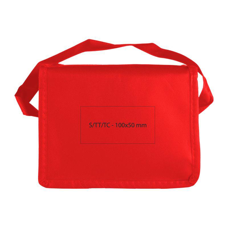 Geantă frigorifică non-woven Roșu