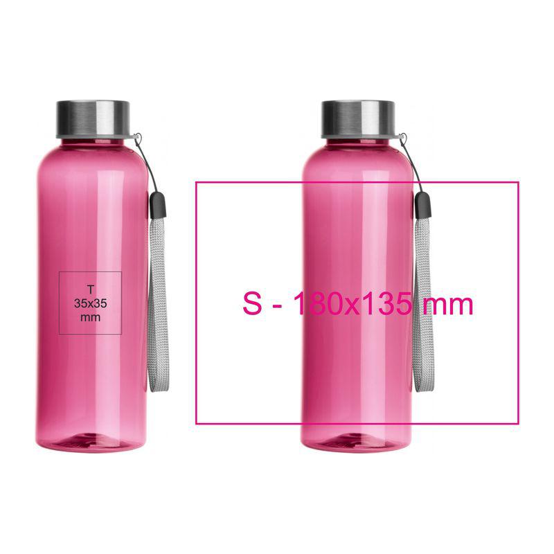 Flacon RPET, 500 ml Roz