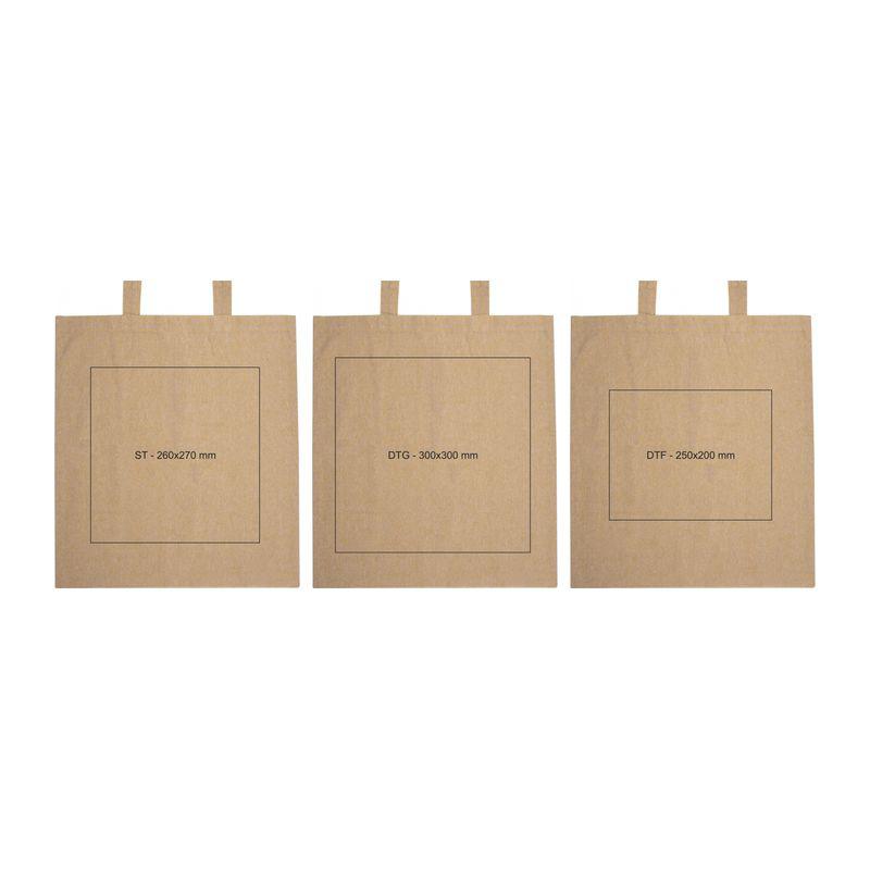 Sacoșă din bumbac reciclat, 140 gr Alb