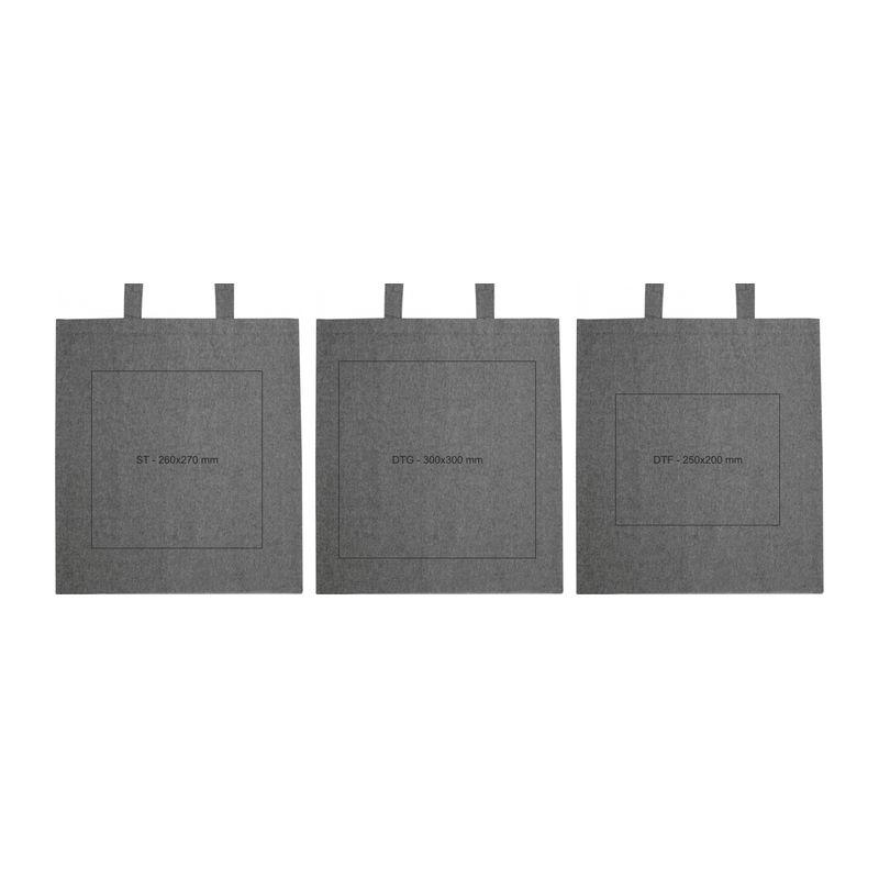 Sacoșă din bumbac reciclat, 140 gr Negru