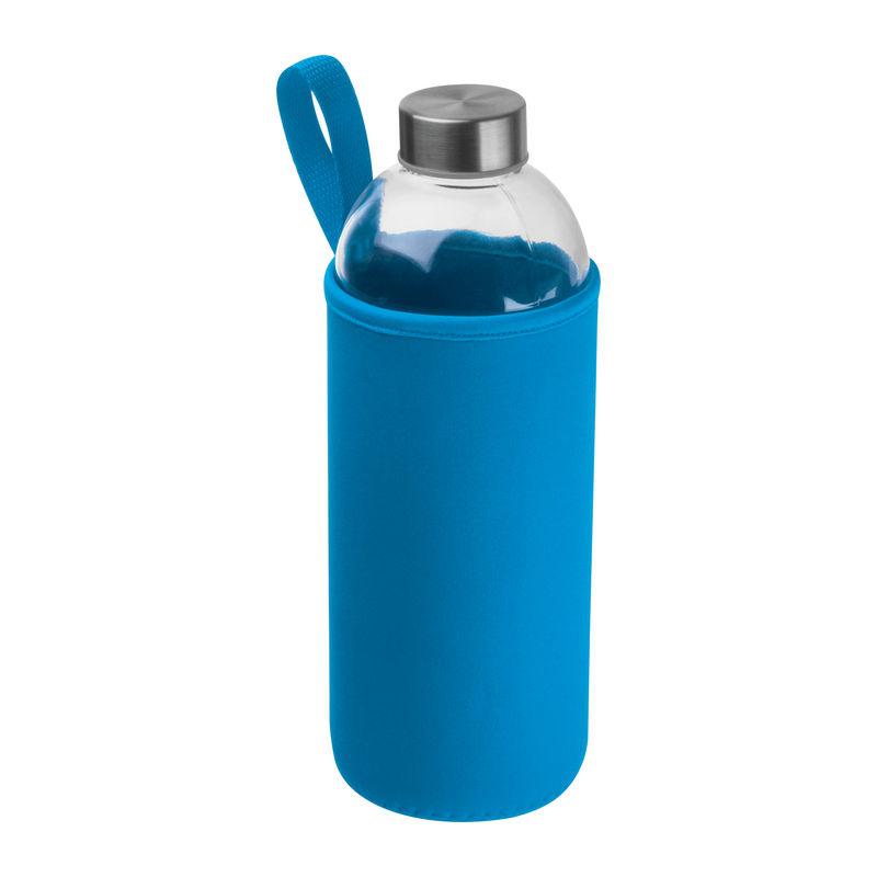 Sticlă de 1 l cu husă neopren Light Blue