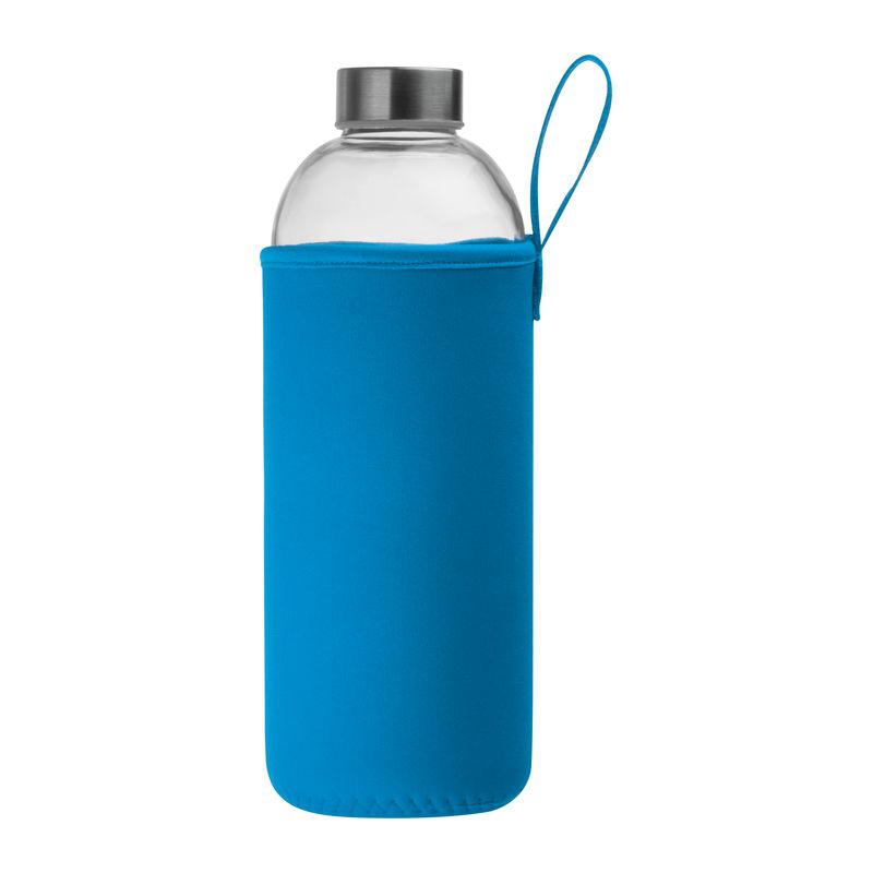 Sticlă de 1 l cu husă neopren Light Blue