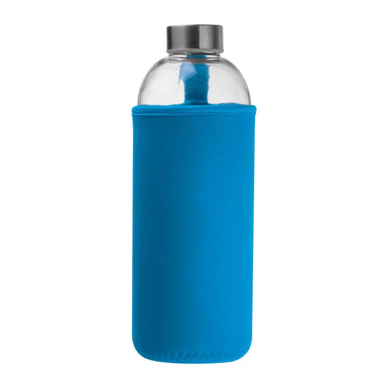 Sticlă de 1 l cu husă neopren Light Blue
