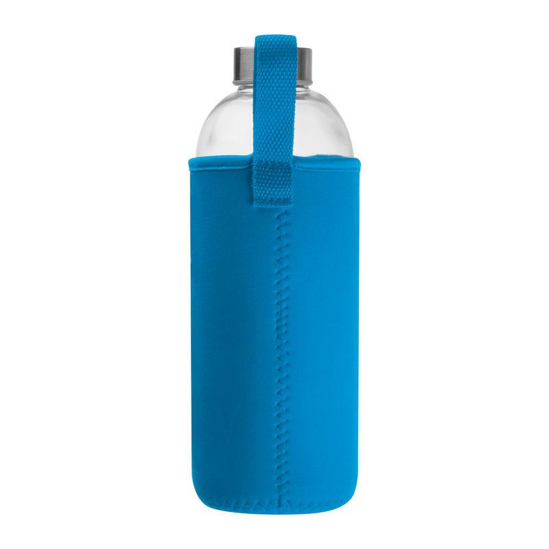 Sticlă de 1 l cu husă neopren Light Blue