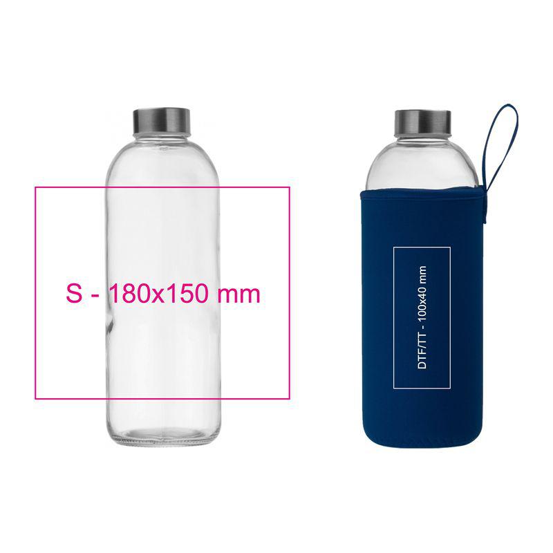 Sticlă de 1 l cu husă neopren Albastru Inchis