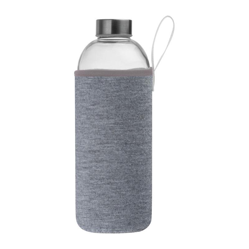 Sticlă de 1 l cu husă neopren Gri