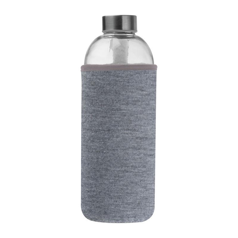 Sticlă de 1 l cu husă neopren Gri