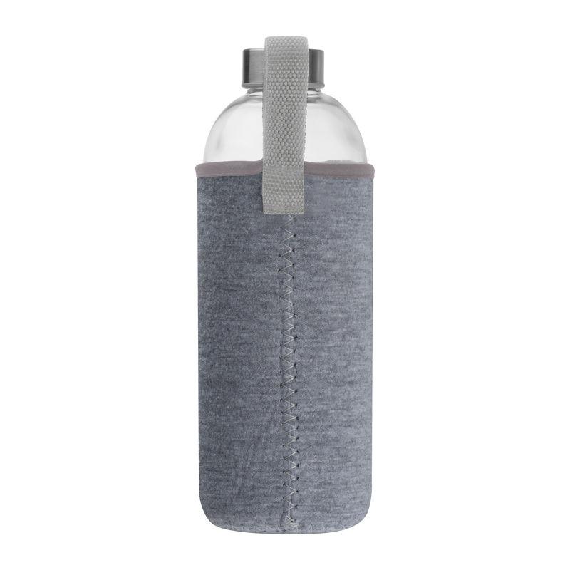 Sticlă de 1 l cu husă neopren Gri