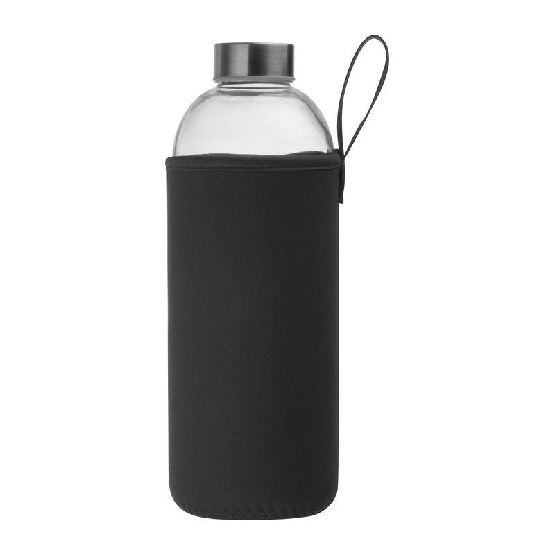 Sticlă de 1 l cu husă neopren Negru