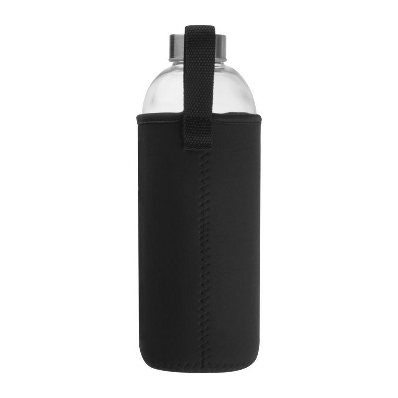 Sticlă de 1 l cu husă neopren Negru