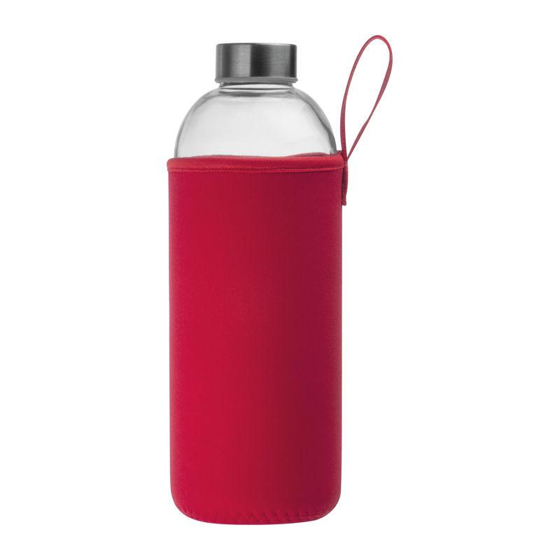 Sticlă de 1 l cu husă neopren Roșu