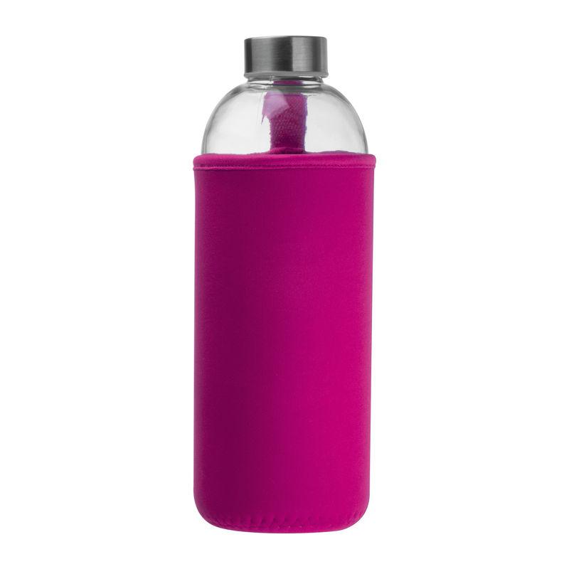 Sticlă de 1 l cu husă neopren Roz