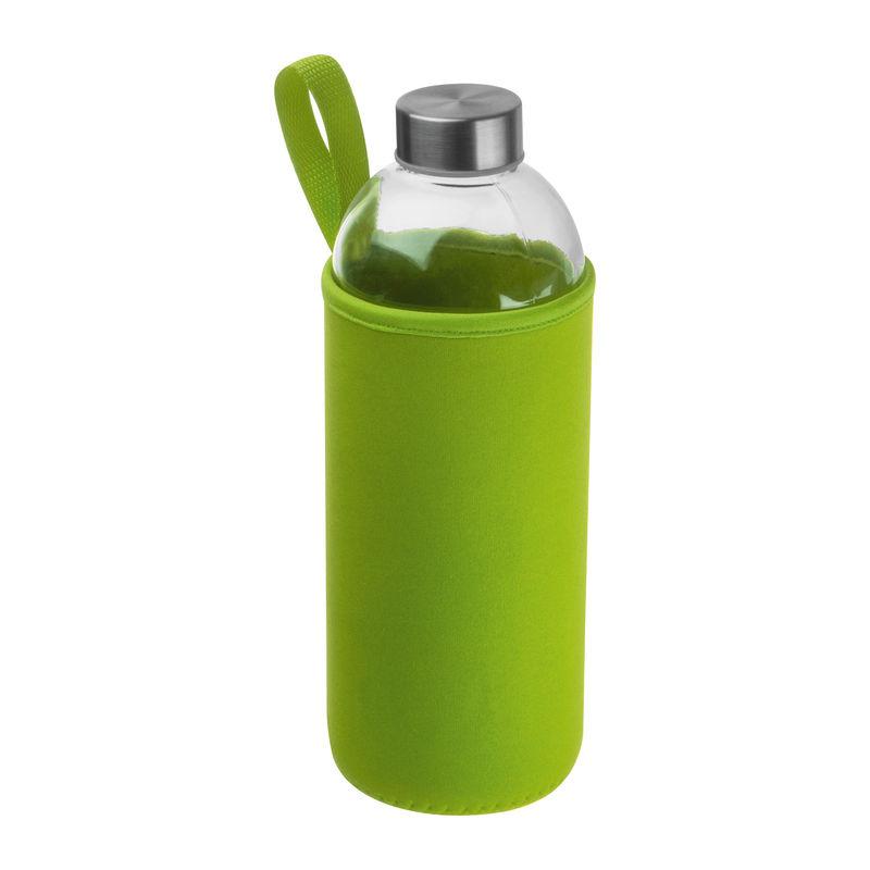 Sticlă de 1 l cu husă neopren LIght Green