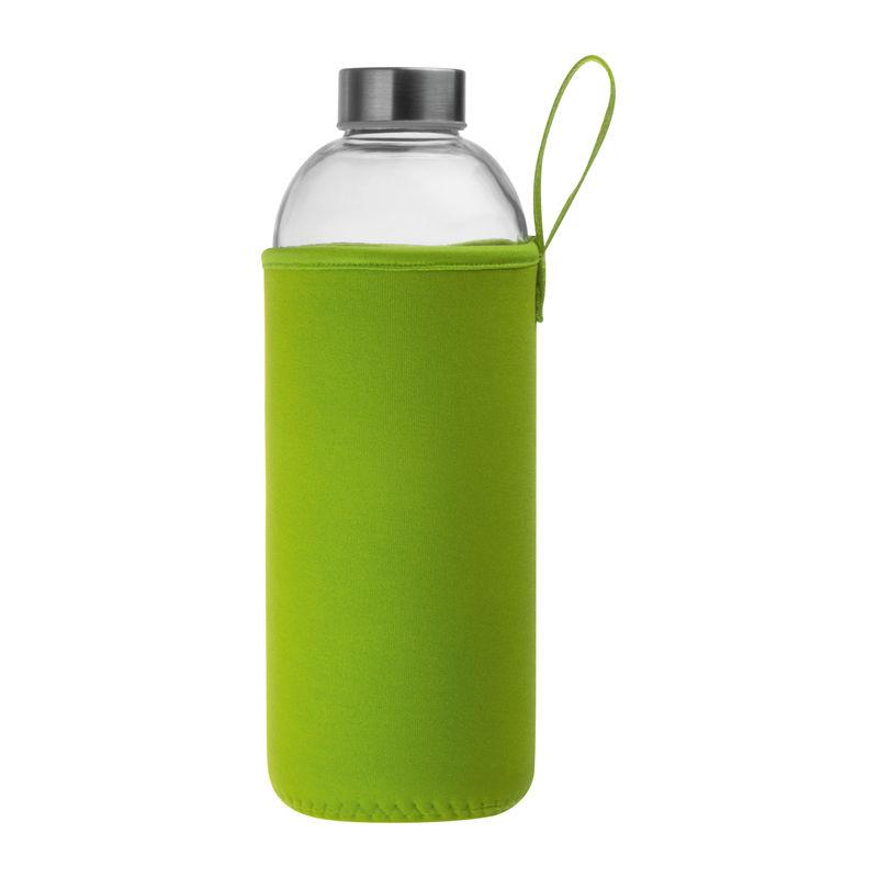 Sticlă de 1 l cu husă neopren LIght Green