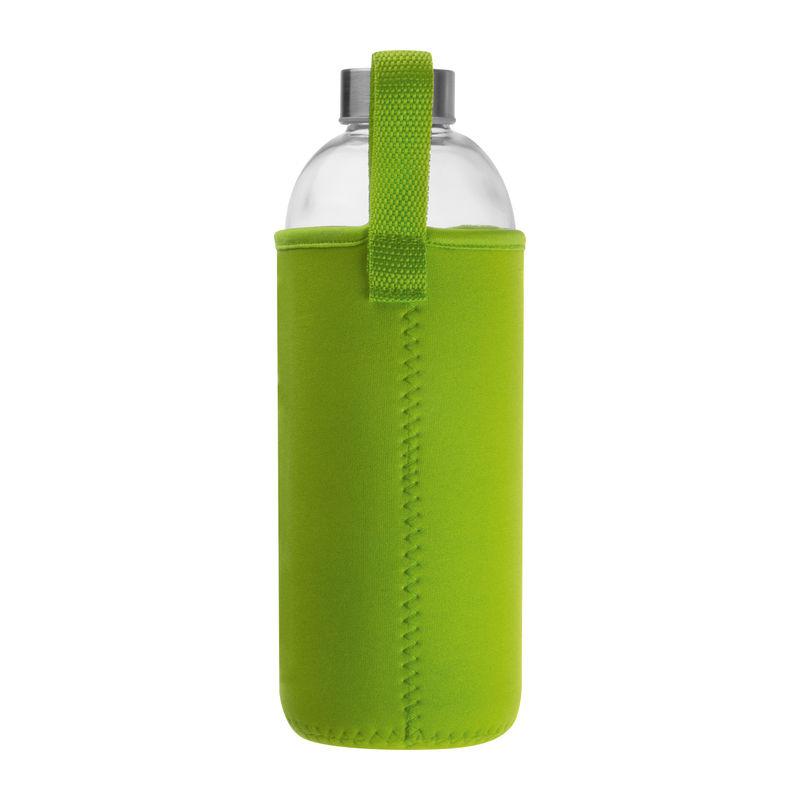 Sticlă de 1 l cu husă neopren LIght Green