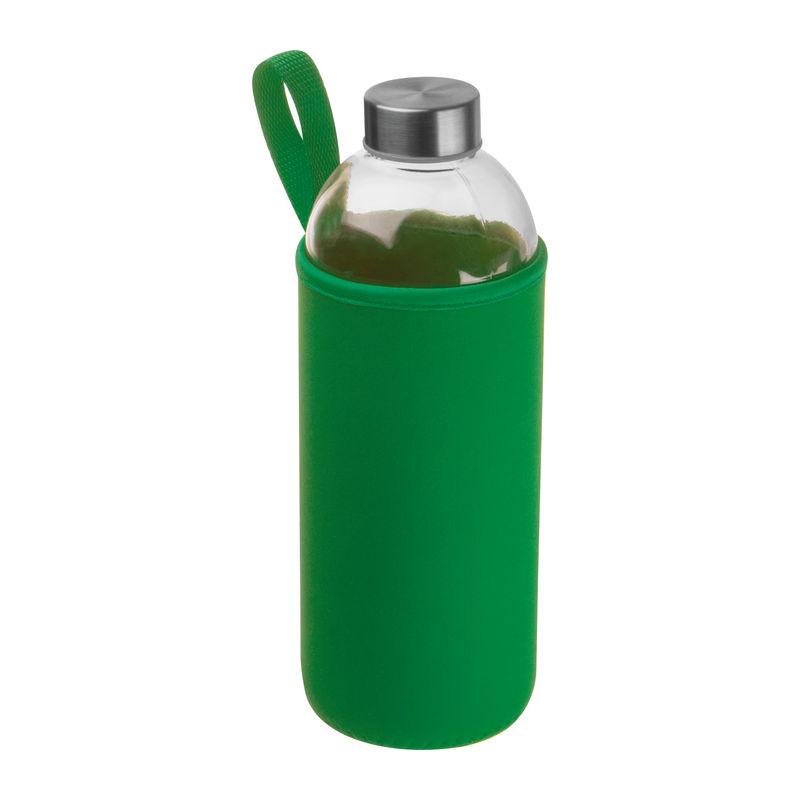 Sticlă de 1 l cu husă neopren Verde