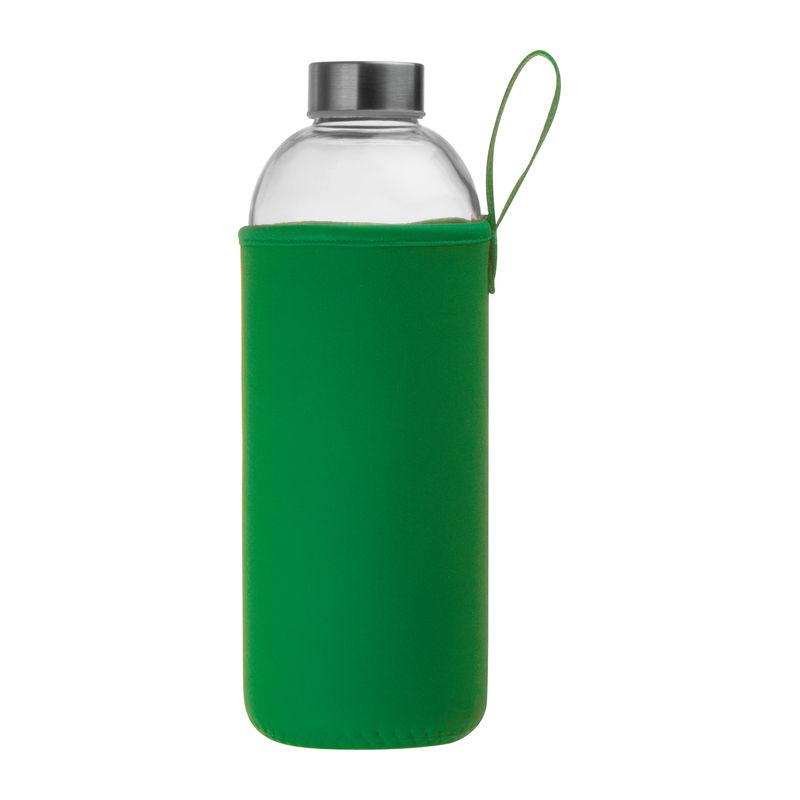 Sticlă de 1 l cu husă neopren Verde