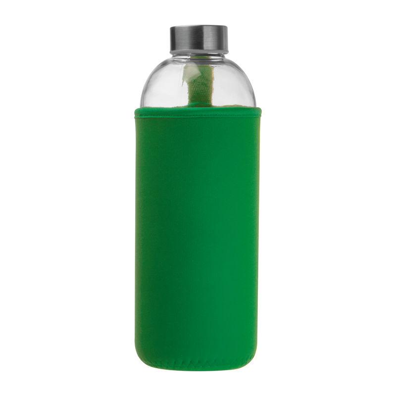 Sticlă de 1 l cu husă neopren Verde