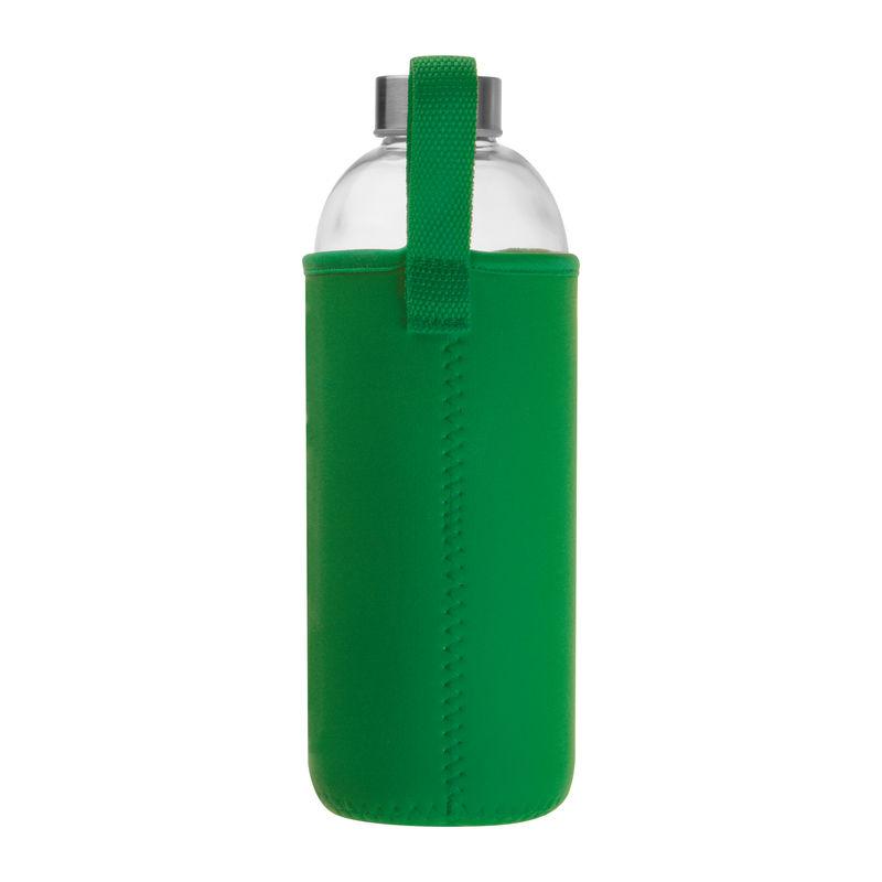 Sticlă de 1 l cu husă neopren Verde