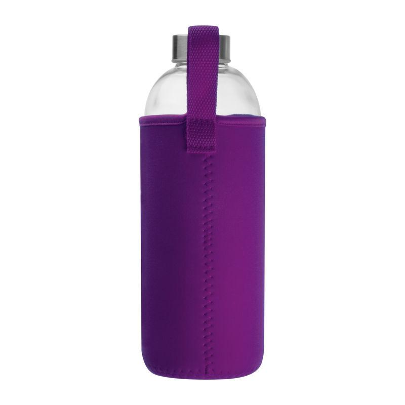 Sticlă de 1 l cu husă neopren Mov