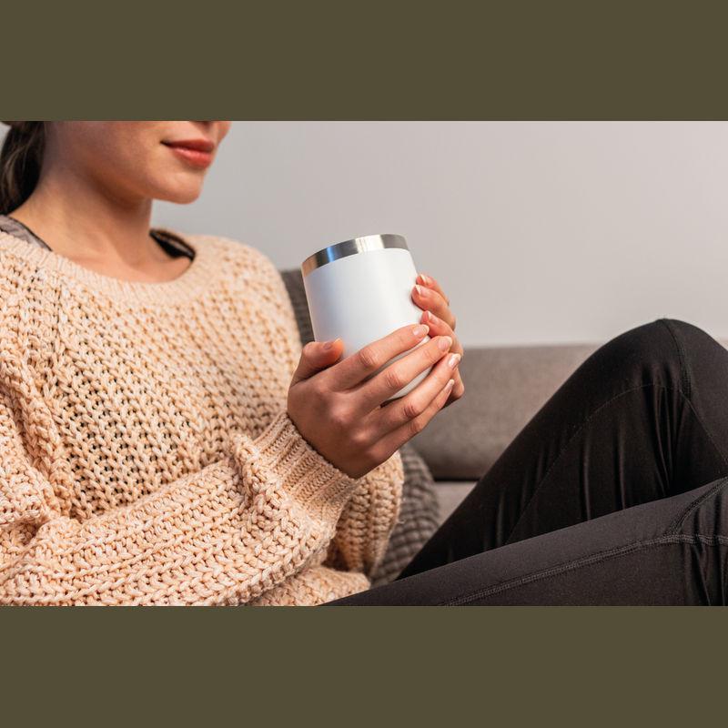 Pahar cu perete dublu 380 ml Alb