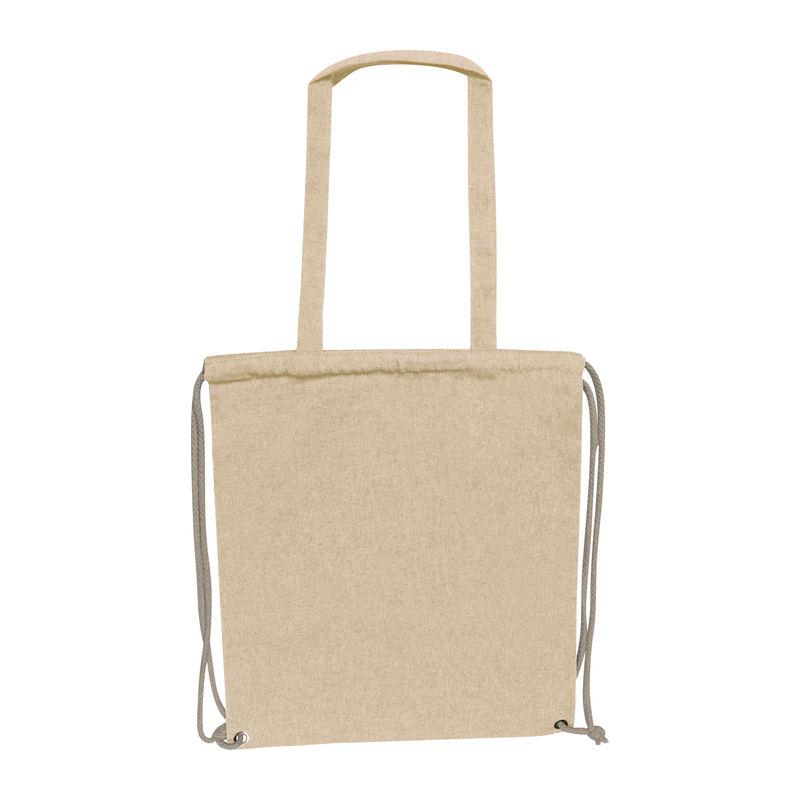 Geantă din bumbac reciclat, 140 g/m² Alb