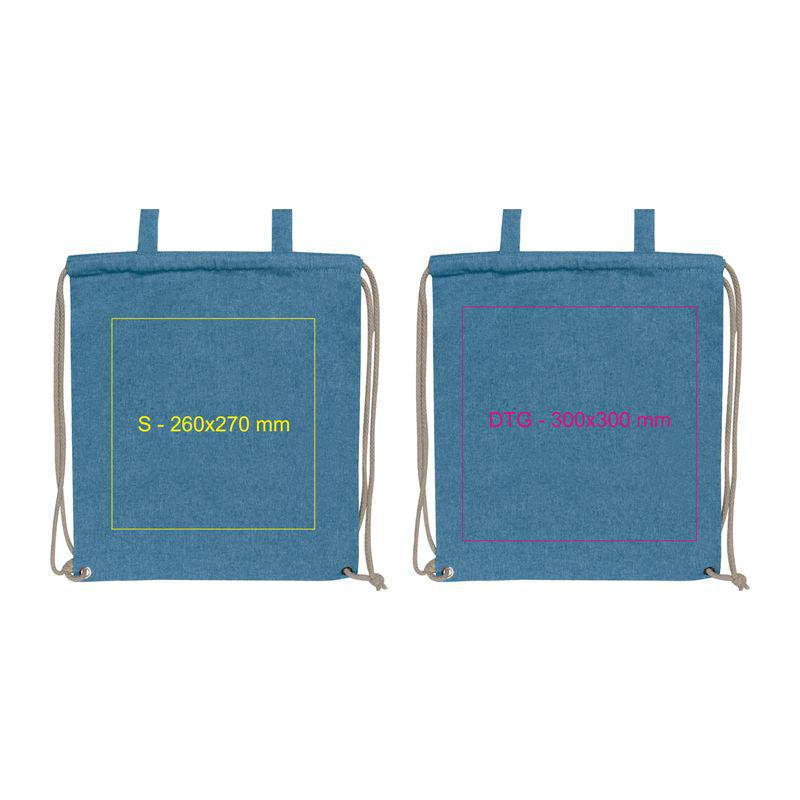 Geantă din bumbac reciclat, 140 g/m² Orion Navy Blue