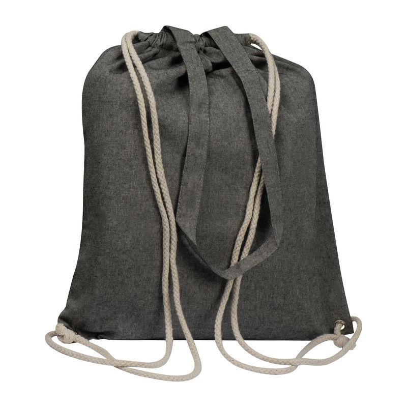 Geantă din bumbac reciclat, 140 g/m² Negru