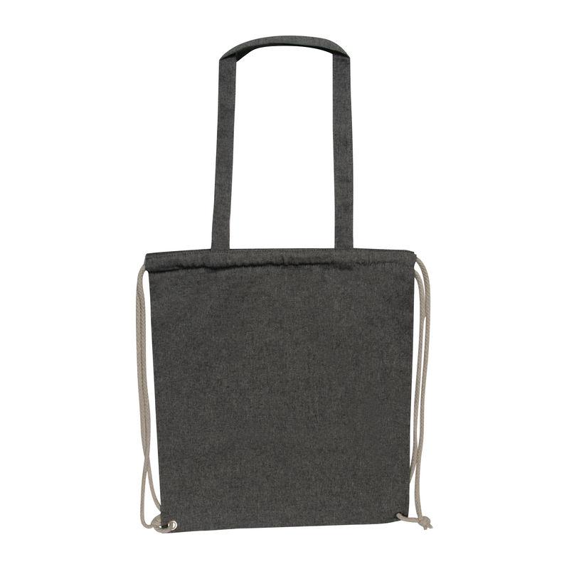 Geantă din bumbac reciclat, 140 g/m² Negru