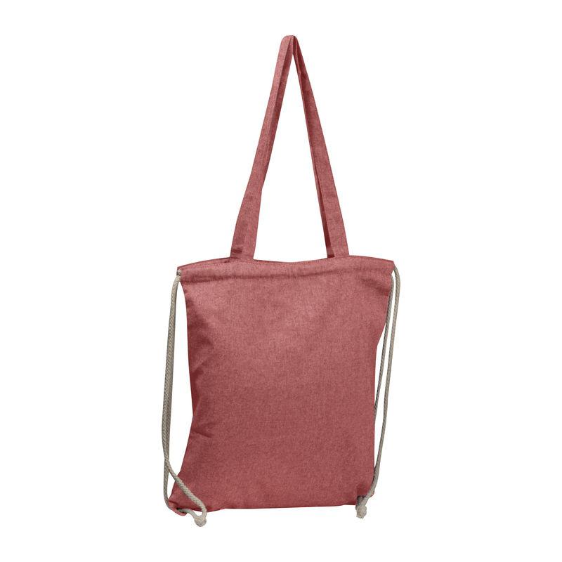 Geantă din bumbac reciclat, 140 g/m² Roșu