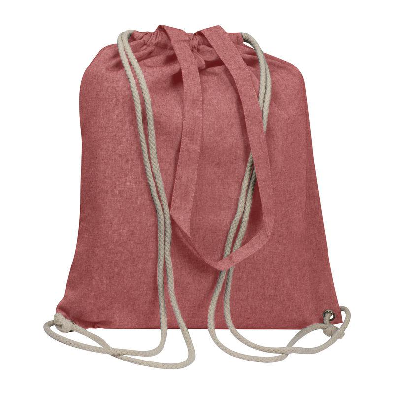 Geantă din bumbac reciclat, 140 g/m² Roșu