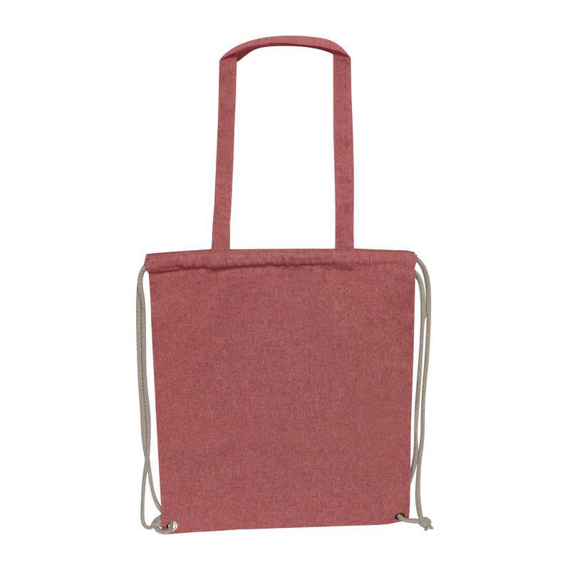 Geantă din bumbac reciclat, 140 g/m² Roșu