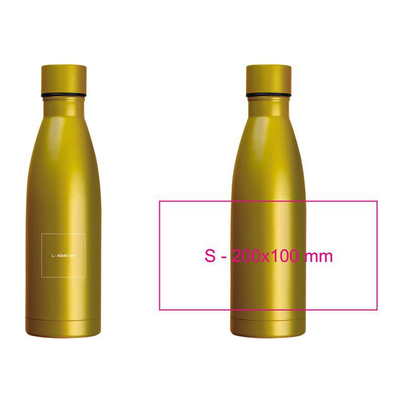 Sticlă de băut cu perete dublu 500 ml Galben
