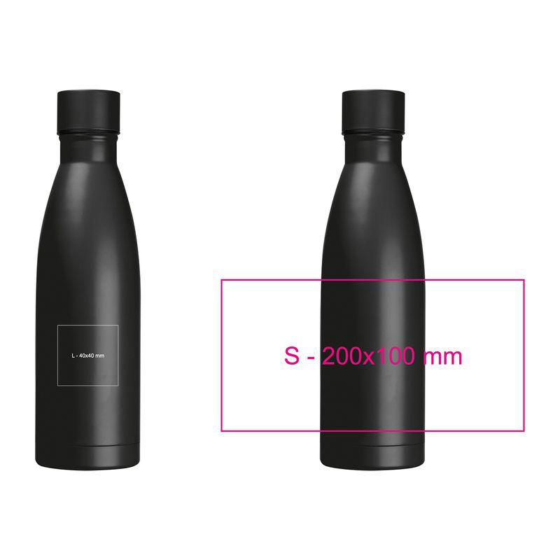 Sticlă de băut cu perete dublu 500 ml Negru