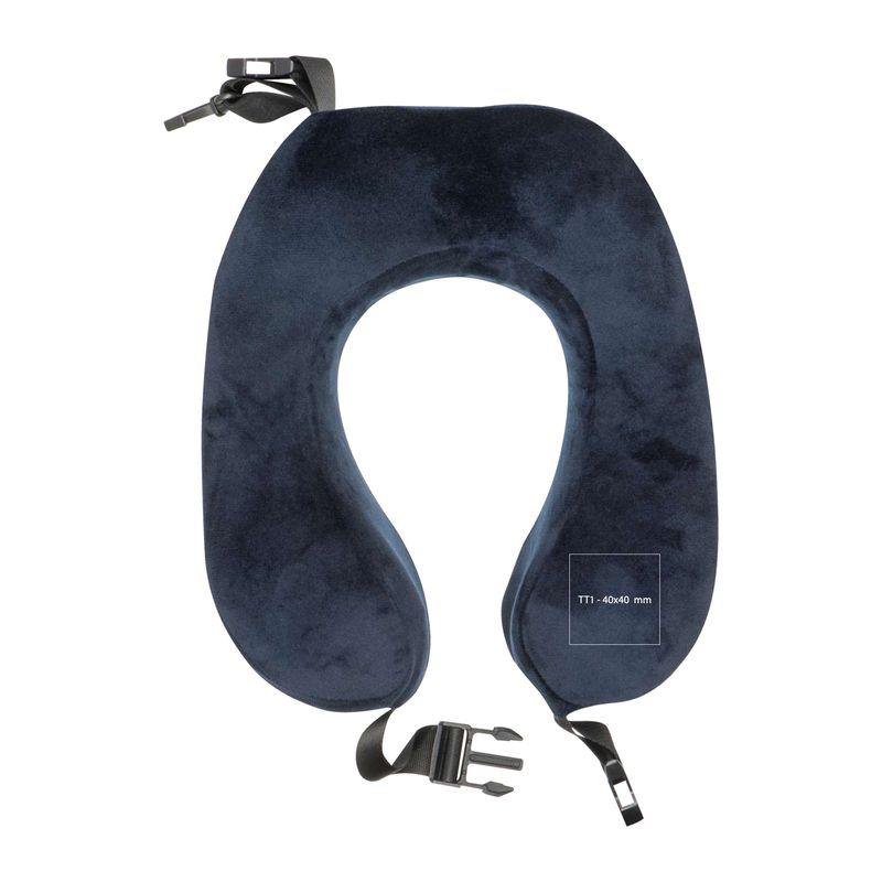 Pernă pentru gât din pluș Albastru Inchis