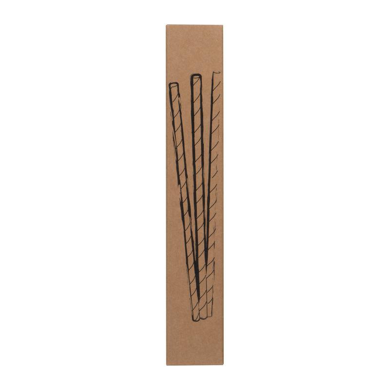 Paie din carton Negru