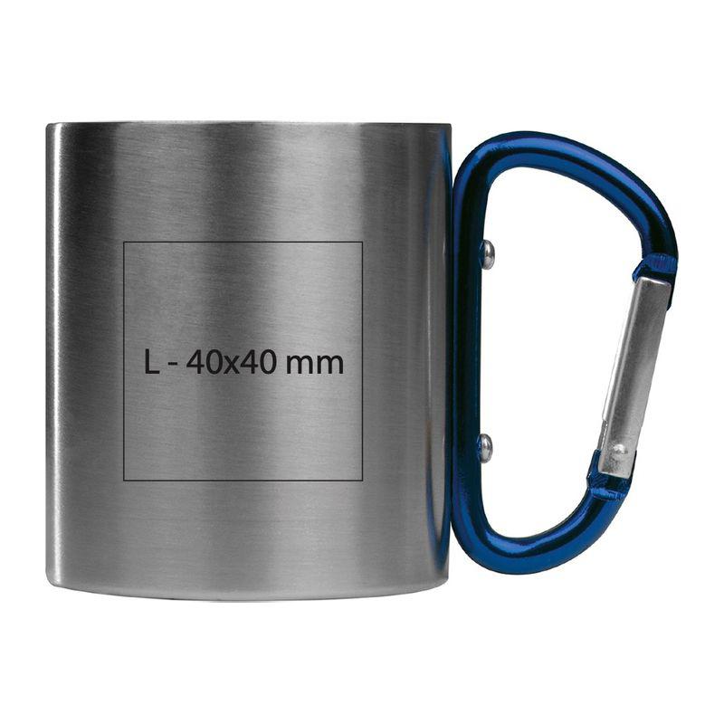 Cană metal cu carabină Orion Navy Blue