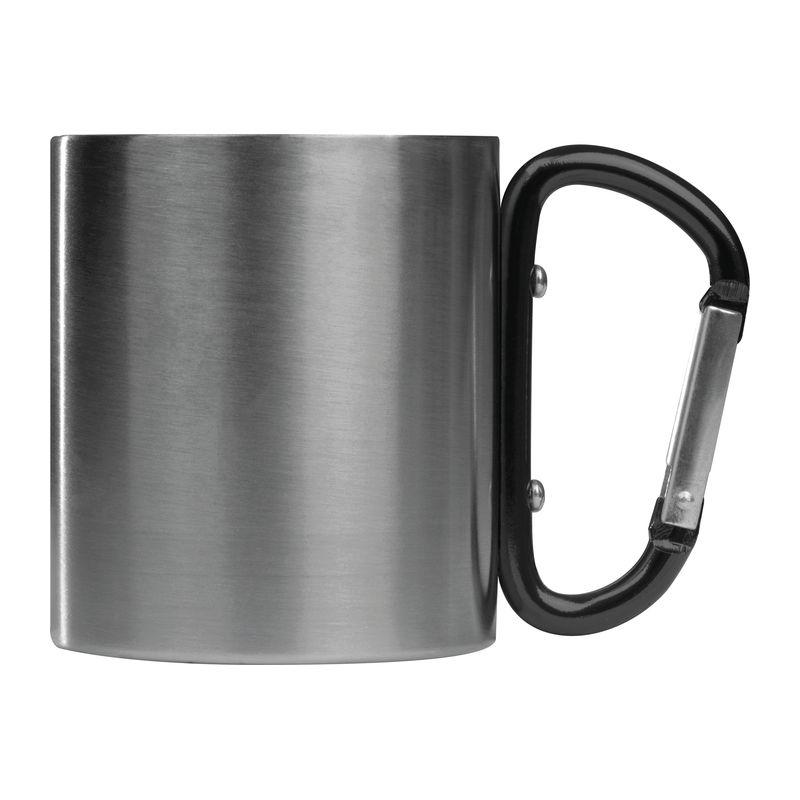 Cană metal cu carabină Negru