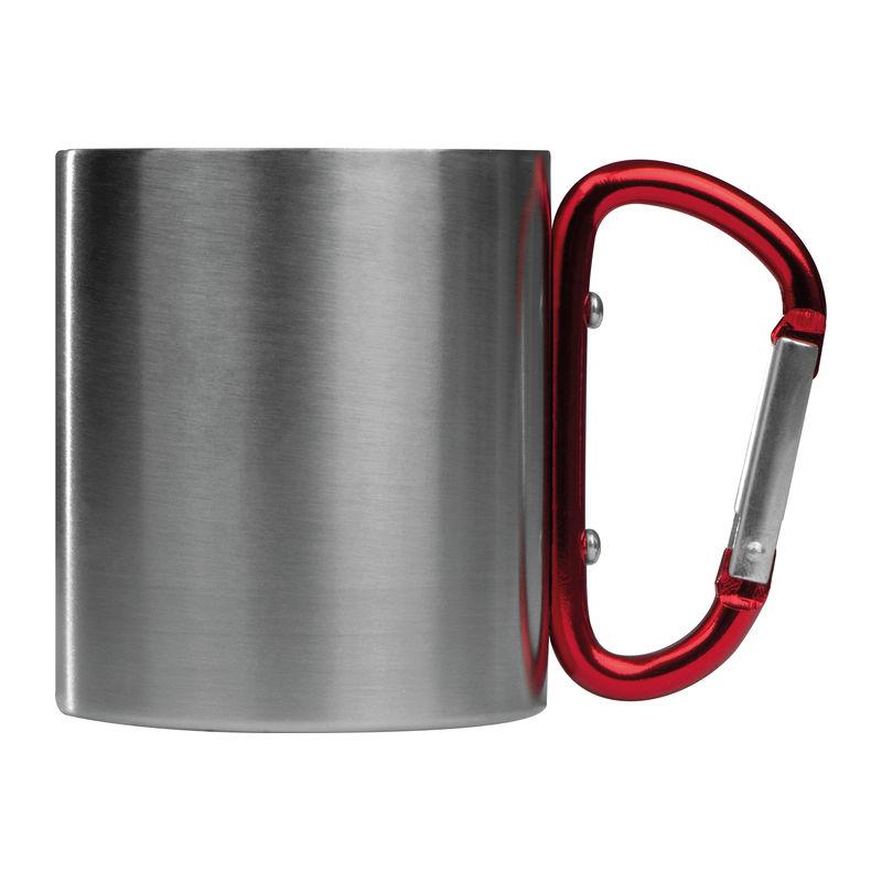 Cană metal cu carabină Roșu