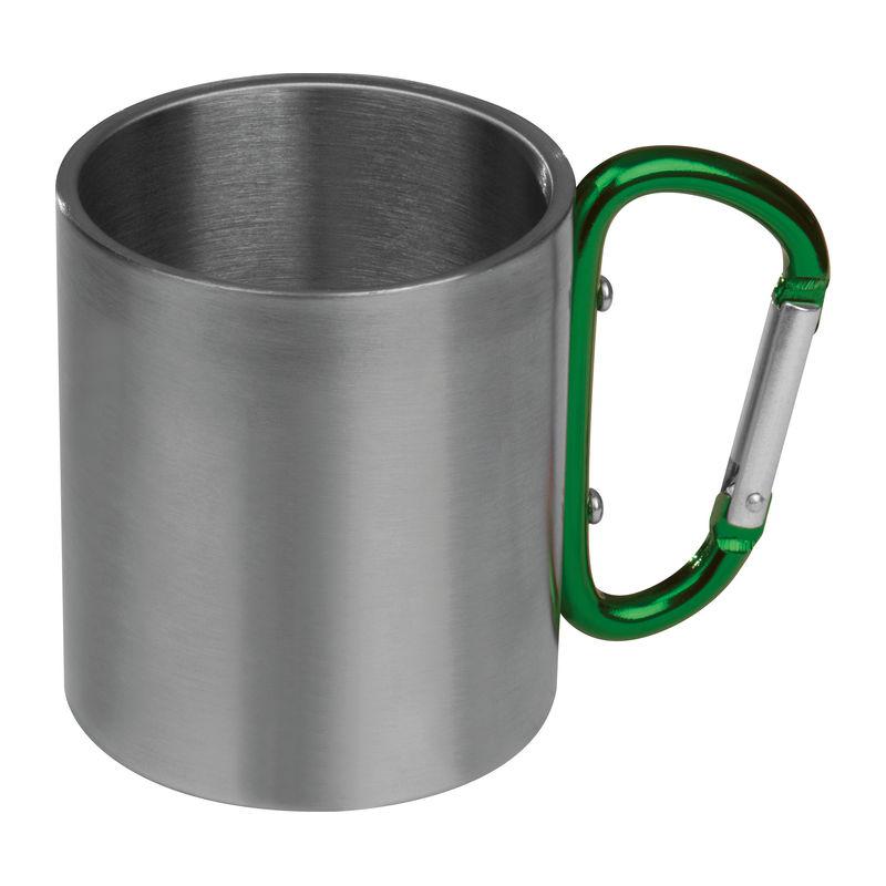 Cană metal cu carabină Verde