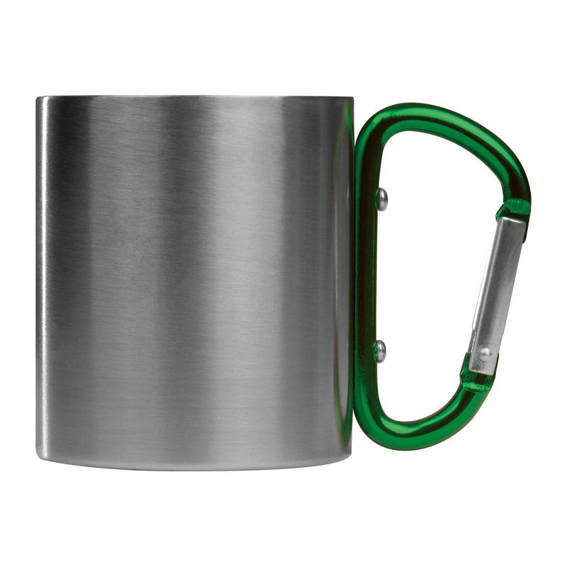 Cană metal cu carabină Verde